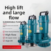 Pompe centrifuge submersible DC portable en fonte pour puits profonds et irrigation agricole, câble de 1 à 15 m