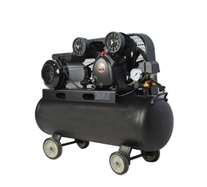 Nouveau design, excellent <span class=keywords><strong>compresseur</strong></span> d'air à courroie à 2 cylindres, <span class=keywords><strong>silencieux</strong></span>, portable, <span class=keywords><strong>100</strong></span> <span class=keywords><strong>litres</strong></span>, pistons - Product Image 2