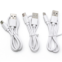 Câble de charge USB Type C 2 cœurs à charge rapide, âme en cuivre, gaine PVC pour batterie externe, écouteurs, appareils numériques, ordinateur et casque audio
