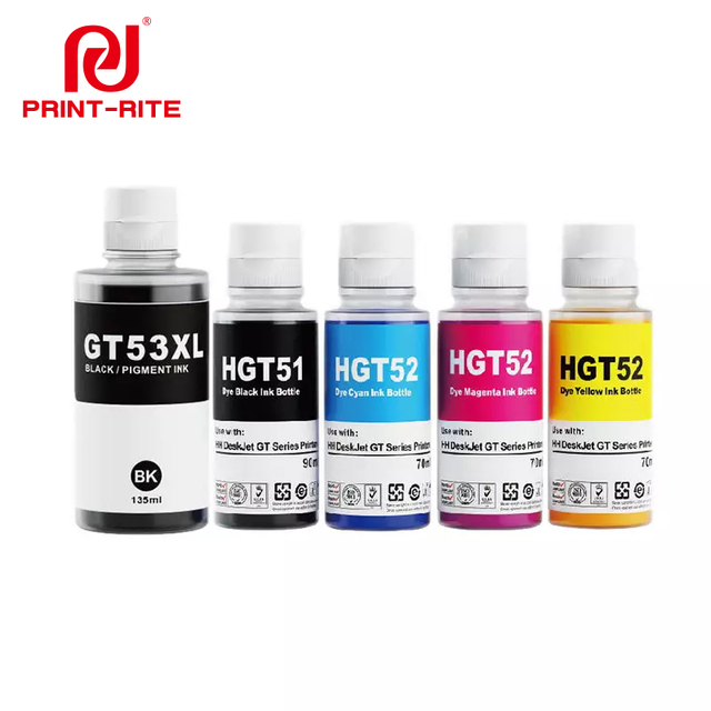 Print-Rite GT53XL HGT51 HGT52 Ink Refill Bottles for for Inkjet  Printer