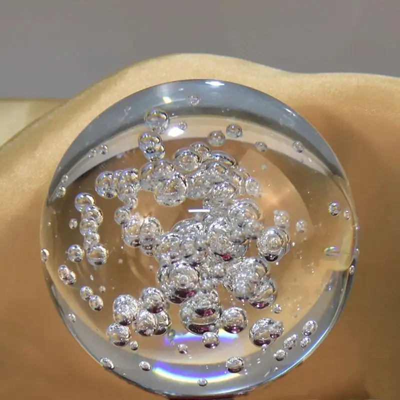 Честь хрустального стеклянного шарика с пузырьками фэншуй пресс-папье натуральный креативный подарок