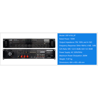 Kit de système d'amplificateur PA OBT-6150 150 Watts avec amplificateur de puissance audio standard à coque métallique et mélangeur de son
