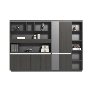 Đa chức năng cao cấp thiết kế tập tin kệ gỗ Kệ sách văn phòng hiển thị Tủ hồ sơ với lưu trữ - Product Image 1