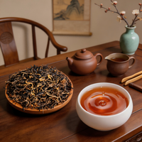 Thé noir du Yunnan en feuilles, bourgeons dorés chinois Dianhong, thé rouge fermenté naturellement pour la consommation quotidienne
