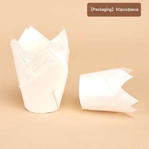 Precio bajo original Estuches en stock Muffin Baking Cup Tulip Cupcake Liners con descuento - Product Image 4