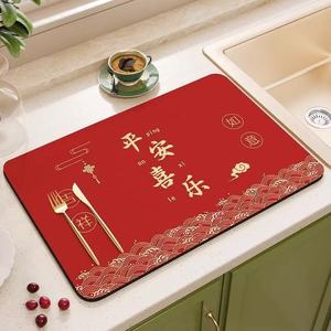 Tapete Absorbente de Tierra de Diatomeas para Encimera de Cocina, Protector de Fregadero, Tapete para Vasos, Uso en Cocina, Baño y Hogar - Product Image 1