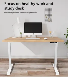 Table élévatrice automatique à double moteur rentable cadre en métal mécanisme de bureau debout réglable en hauteur poste de travail de bureau électrique - Product Image 3