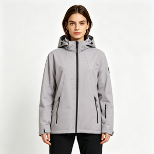 Veste de pluie imperméable légère et chauffante pour <span class=keywords><strong>femme</strong></span>, coupe-vent à capuche, pliable, pour le voyage, le camping et les activités de plein air - Product Image 1