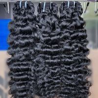 Extensiones de Cabello Humano Virgen sin Procesar al por Mayor, Cabello Indio con Cutícula Alineada, Cabello Rizado Camboyano, Cabello Rizado Birmano, Extensiones Frontales HD
