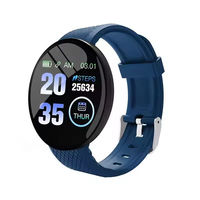 Reloj Inteligente D18 para Hombre y Mujer, Smartwatch con Medición de Presión Arterial, Resistente al Agua, Reloj Digital Deportivo con Monitor de Actividad Física D18S