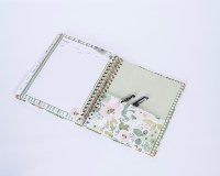 Cuaderno Personalizado de Tapa Dura con Espiral y Encuadernación Cosida, Diario de Recetas, Agenda, Libreta de Notas, Regalo, Papelería Económica