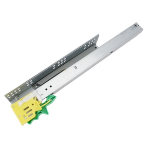 Riel deslizante moderno de tres secciones con amortiguación oculta y cierre suave, riel desmontable para cajones de sala de estar - Product Image 5