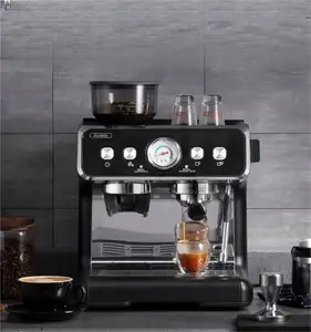 Çok fonksiyonlu İtalyan Espresso paslanmaz çelik gövde yarı otomatik kahve makinesi ticari 15 bar büyük kahve makinesi