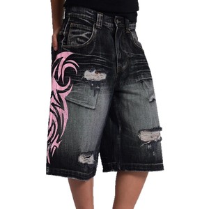 Marca de Ropa Urbana Transfronteriza Jade London, Jeans de Mezclilla de Estilo Americano con Estampado Vintage, Corte Holgado, Talle Medio, Chic de Primavera - Product Image 5