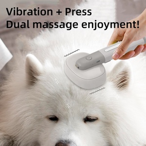 Cepillo de limpieza multifuncional para mascotas 4 en 1 con masaje de vibración de vapor y peine de gato de luz roja con iones de oxígeno negativos - Product Image 4