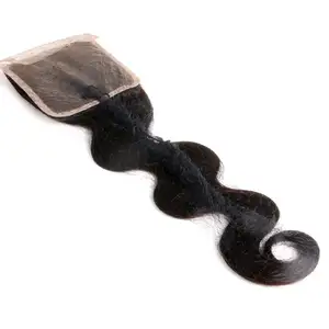 Wholesale Virgin Brazilian Human Hair Pre Plucked Swiss Transparent 4X4 7X7 6X6 HD 5 × 5 Lace Closure