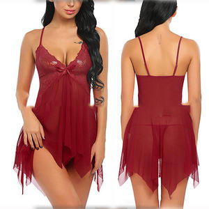 New Arrival Sexy <strong>Ladies</strong> <strong>Black</strong> Lace Nightgown Pajamas Nighty <strong>Pyjamas</strong> Women's Sleepwear - Product Image 3