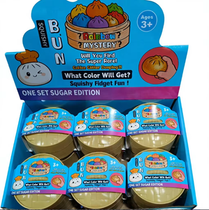 Ombre Slow Rise Squishy Toy Dumpling PU Stress Relief Blind <strong>Pack</strong> Cute <strong>Fidget</strong> with Adorable Expressions Unisex for 14 Years &amp; up - Product Image 3