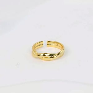 Chris April Spinner <strong>Ring</strong> 925 Sterling Silver Double Layers Resizable Cross Over Rope Knitting Finger <strong>Rings</strong> - Product Image 2