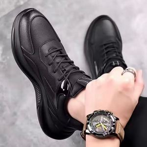 Nouvelles chaussures de travail respirantes, chaussures de sport à semelle épaisse tendance, chaussures de course pour hommes, chaussures décontractées - Product Image 3