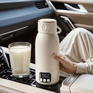 Hervidor eléctrico portátil para viajes, <span class=keywords><strong>termo</strong></span> eléctrico pequeño, taza de calefacción, botella, Caldera de agua caliente de ebullición rápida, calentador de 500ml - Product Image 2