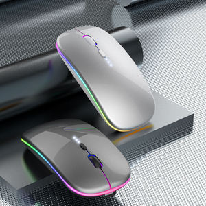 <b>Computer</b> Accessories Rgb <b>Mouse</b> Thin <b>Mouse</b> Inalambrico Ergonomic Rechargeable Battery Power Display Wireless <b>Mouse</b> - Product Image 3
