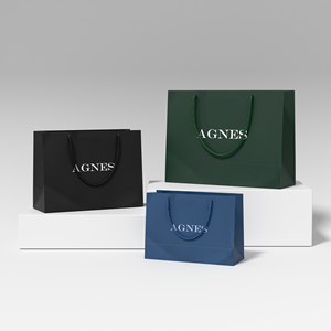 Emballage de vêtements de luxe, sac en papier personnalisé imprimé en carton ivoire, durable, brun, réutilisable, avec poignée pour la vente au détail, bijoux, cadeaux - Product Image 3