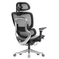 Chaise de bureau ergonomique à dossier haut certifiée BIFMA Accoudoir 4D Appui-tête réglable Design contemporain moderne
