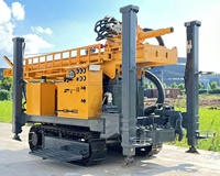 Foreuse rotative sur chenilles de 450 m de profondeur max. avec excellente performance, pompe de boîte de vitesses, alimentée au diesel