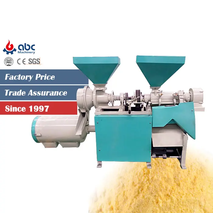 Factory Price 1TPH Maize Milling Machine Small Diesel Corn Grits Making Machine