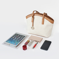 Nouveauté Sacs fourre-tout en cuir personnalisés grande capacité avec poches et fermeture éclair logo pour femmes