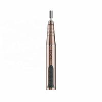 Lime à ongles électrique sans fil en forme de stylo doré, 25000 tr/min, rechargeable, portable, machine de manucure et pédicure
