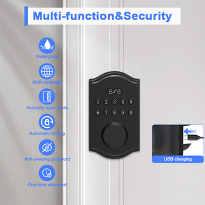 Tiêu chuẩn Mỹ loại dễ dàng cài đặt Keyless nhập <span class=keywords><strong>Door</strong></span> Lock với bàn phím deadbolt khóa cho cửa trước với phím tự động khóa - Product Image 2