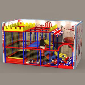 Équipement d'aire de jeux scolaire Ensemble d'aire de jeux intérieure Soft Play Heppy Toboggan bleu Trampoline pour bébé Mini équipement d'aire de jeux pour enfants - Product Image 2