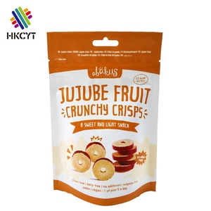 Oem อลูมิเนียมฟอยล์ถุงซิปล็อคซิปยืนขึ้นกระเป๋าพุทราผลไม้แห้งถั่วลิสงกรอบลูกอมบรรจุภัณฑ์ - Product Image 2