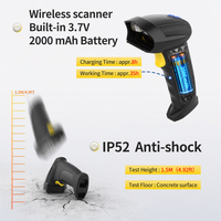 Pemindai Barcode Genggam 2D Nirkabel Xincode, Pembaca Barcode COMS, Pemindai Kode QR Berkabel USB X-9301C