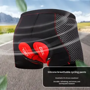 Pantalones Cortos de Ciclismo Transpirables al por Mayor con Almohadilla de Gel Antichoque para Hombre, Bicicleta de Montaña y Carretera - Product Image 5