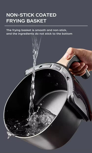 Freidora de Aire Comercial de Acero Inoxidable OEM con Ventana de Visualización de 10L, Eléctrica, Sin Aceite, Antiadherente, para Uso Doméstico y en Restaurantes - Product Image 5