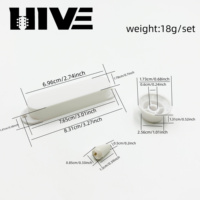 Kit de 7 pièces HIVE : Cache-pickups de guitare en plastique multicolore ST SSS, boutons de volume et de tonalité, et embouts de commutateur