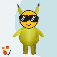 Costume gonflable bâton et cœur, accessoires amusants pour spectacle sur scène, tenue de fête d'Halloween