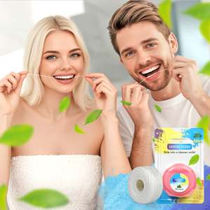 Distributore di rotoli per Flosser dentale 50m alla rinfusa in Nylon carbone con sapore di menta filo interdentale di alta qualità - Product Image 5