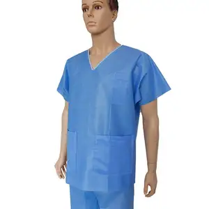 Conjunto de terno médico descartável, uniforme para mulheres com preço baixo