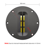 Haut-parleur à ruban Samtronic 100 mm, 4 pouces, 8 ohms, en aluminium, pour home cinéma, design ABS avec chambre arrière