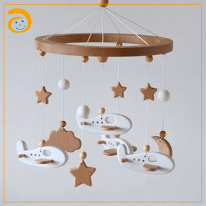Ins-decoración <span class=keywords><strong>del</strong></span> hogar para niños, diseño espacial, Luna, astronauta, ropa de cama para bebé, juguetes móviles colgantes, cuna infantil, móvil - Product Image 2