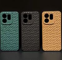 Étui de téléphone de luxe antichoc en TPU avec texture tissée pour les modèles Tecno Infinix & Itel - 3 couleurs disponibles