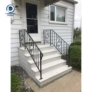 Rampe en acier inoxydable triple couche avec revêtement en poudre, protection UV pour les hôtels, les marches d'entrée, les jardins en pente - Product Image 5