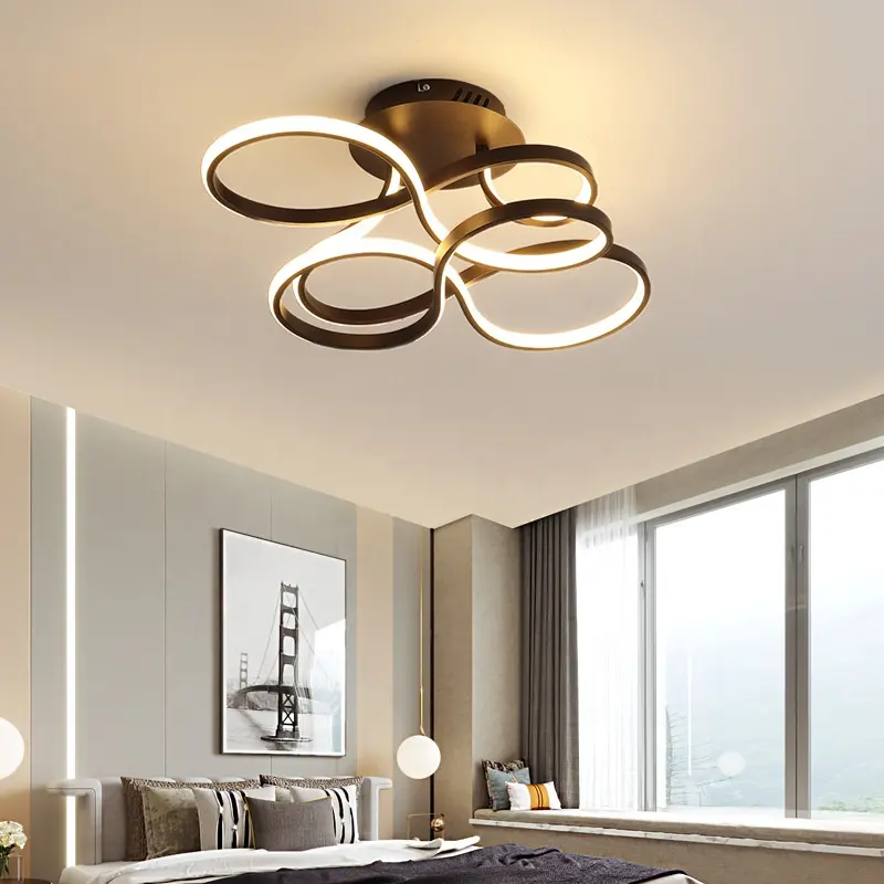 Light Luxury Living Room Lamp Household LED Ceiling Light Modern Creative New Golden Bedroom Dining Room Lamp Lighting Spot