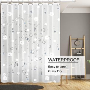 PEVA <b>Waterproof</b> Mildewproof Bathroom Drape Geometric Checker Shower <b>Curtain</b> - Product Image 5