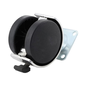 50mm Silent PA6 Nylon Swivel Caster <b>Wheels</b> 40kg Load Durable <b>Plastic</b> Casters For Office Hospital Dining Living Room Furniture - Product Image 2