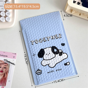 Tùy chỉnh không thấm nước in độn Poly Túi <span class=keywords><strong>4x7</strong></span> Poly bưu phẩm màu xanh đệm phong bì 6x10 100% phân hủy sinh học bong bóng bưu phẩm - Product Image 2